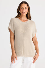 Limo Knit Tee – Natural