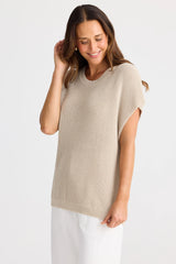 Limo Knit Tee – Natural