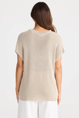 Limo Knit Tee – Natural