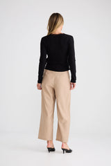 Brave & True Brigitte Wrap Top - Black