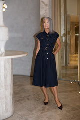 Mayfair Shirt Dress – Navy