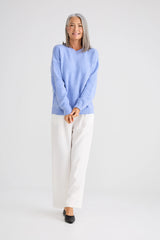 Glimmer Knit Sweater - Blue Marle