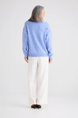 Glimmer Knit Sweater - Blue Marle