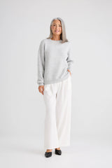 Glimmer Knit Sweater - Grey Marle