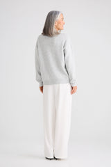 Glimmer Knit Sweater - Grey Marle