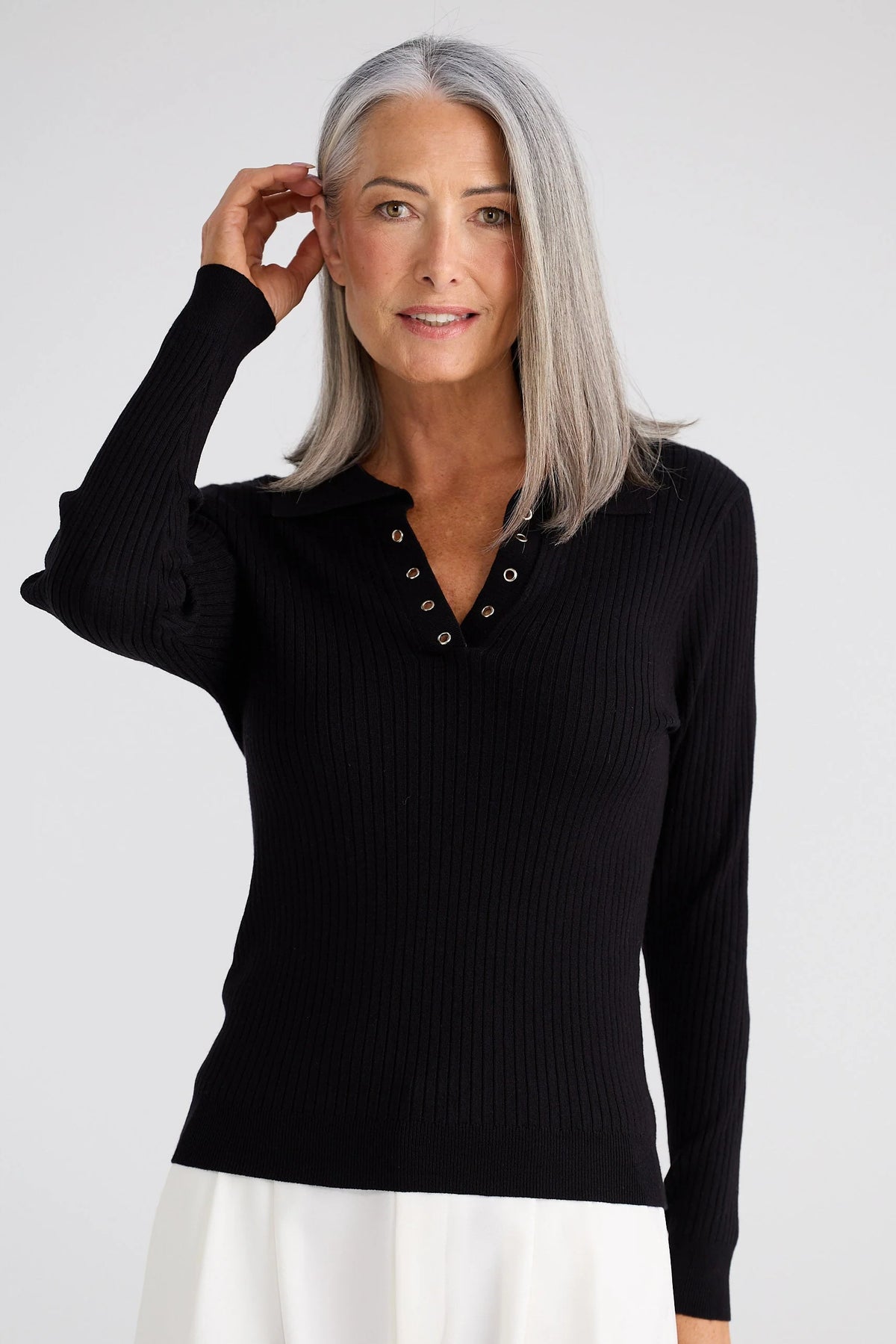 Brave & True Rocca Knit Top - Black