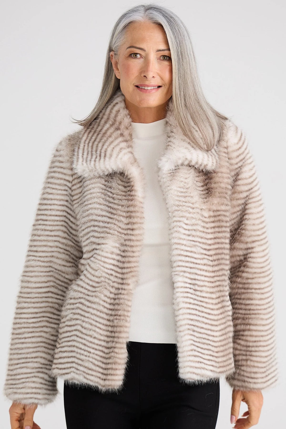 Brave & True Steinway Jacket - Grey Stripe