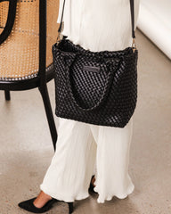 Louenhide Baby Cruiser Black Woven Tote Bag