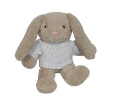 Petite Vous Beau the Bunny Mini Soft Toy with Latte Jumper