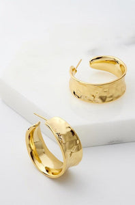 Zafino Bianca Hoop Earrings Gold