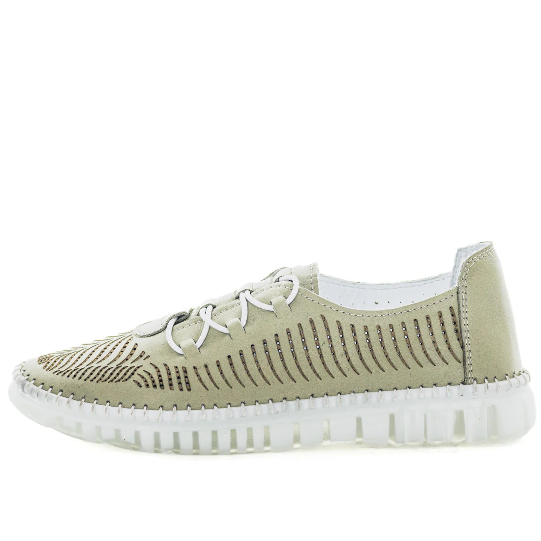 Soft Tread Bikky Leather Sneakers - Olive