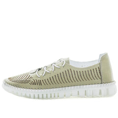 Soft Tread Bikky Leather Sneakers - Olive