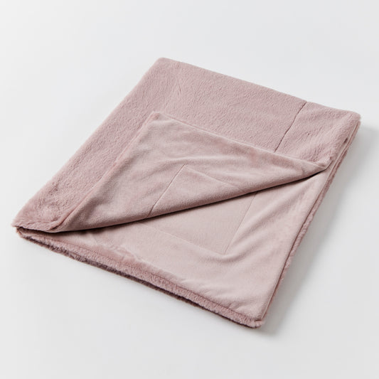 Jiggle & Giggle Inka Faux Fur Baby Blanket Mauve