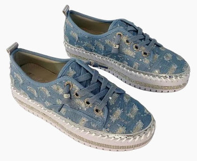 Bling Denim Sneakers