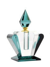 Load image into Gallery viewer, Peacock Blue Glass Perfume Bottle 19CM