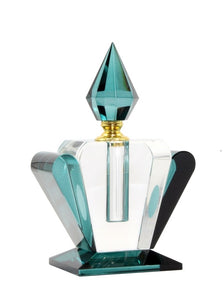 Peacock Blue Glass Perfume Bottle 19CM