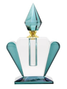 Peacock Blue Glass Perfume Bottle 19CM