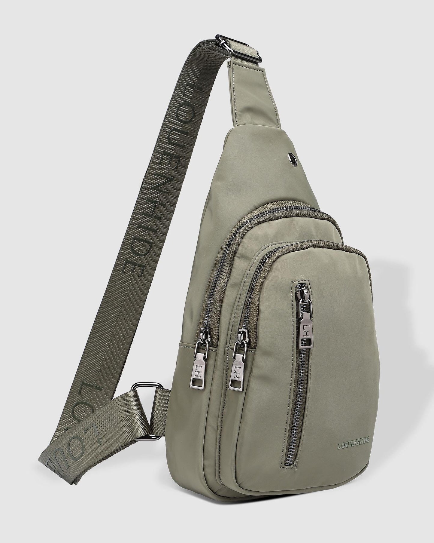 Louenhide Boyd Nylon Sling Bag Khaki