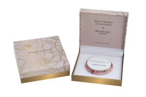 Bramble Bay Co Rose Quartz & Rhodonite Bracelet