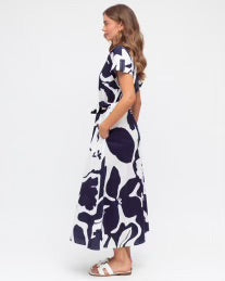 Navy and White Sloan Dress