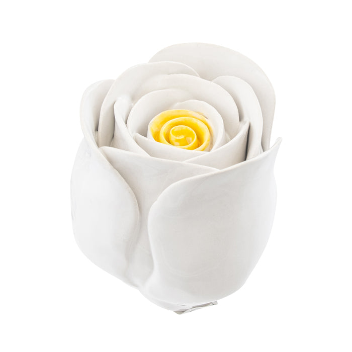 Spring Ceramic Flower – White Rose