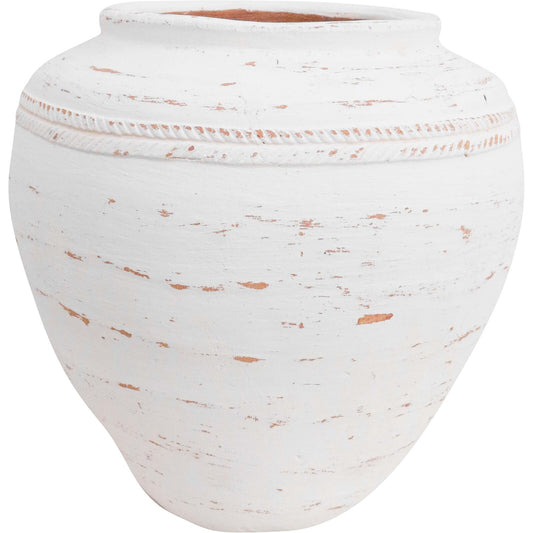 Vase Rosina White Wash 28cm - In-Store Pickup Only