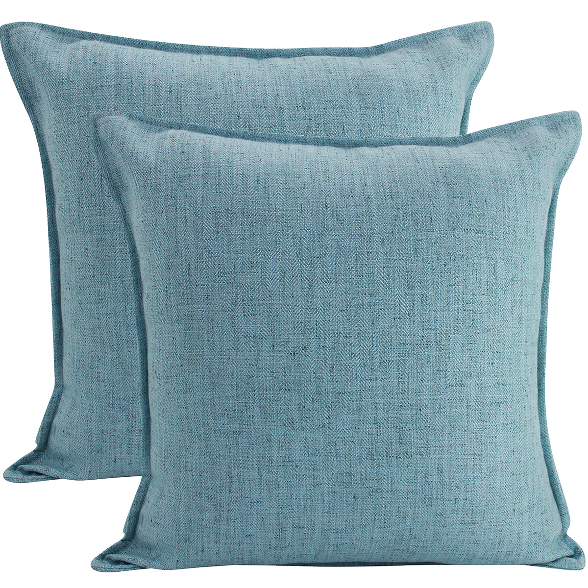 Linen Azure Cushion – 45 × 45cm