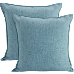 Linen Azure Cushion – 45 × 45cm