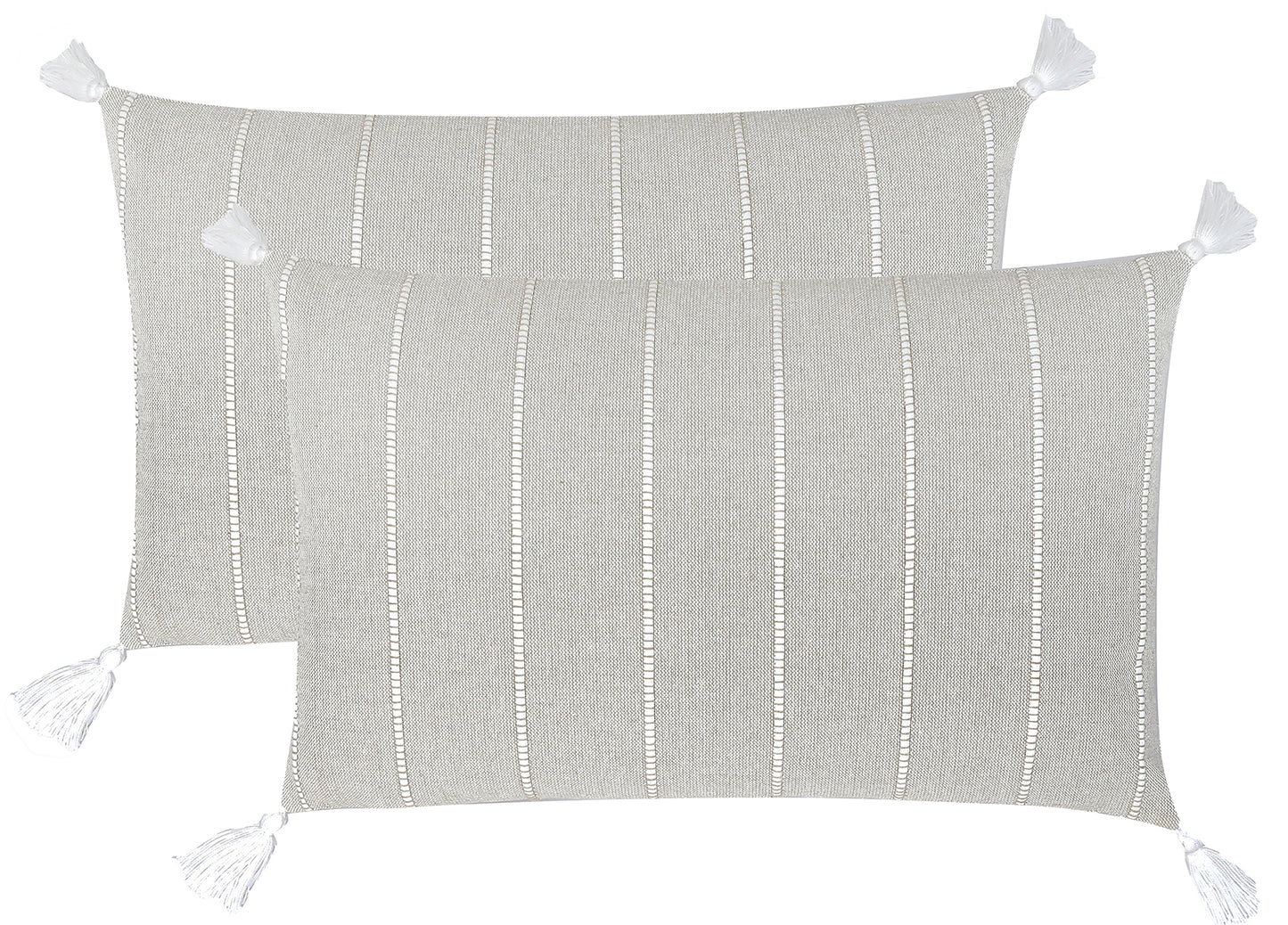 Jessy Cotton Cushion 50x30 Taupe - Soft and Stylish