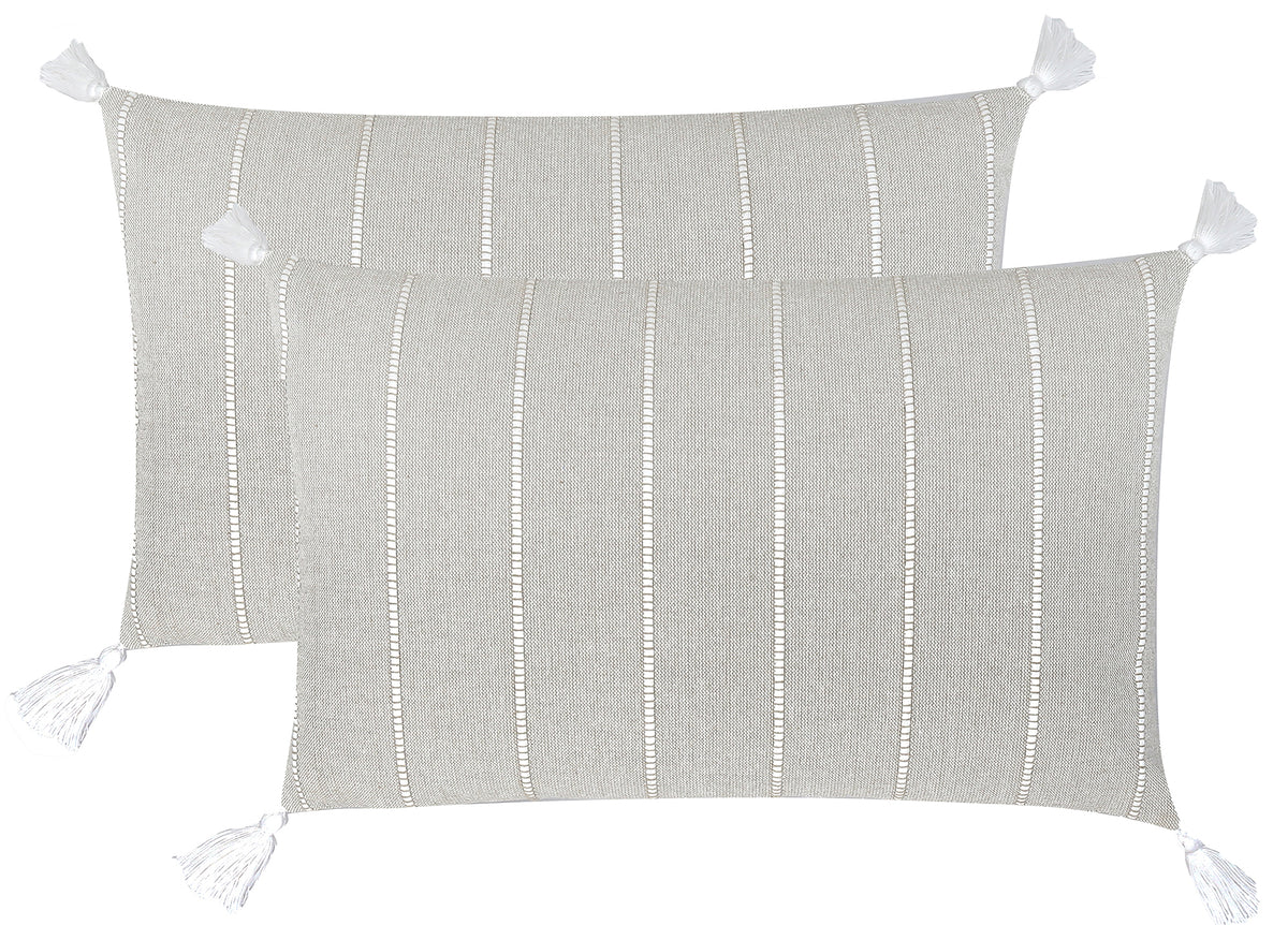 Jessy Cotton Cushion 50x30 Taupe - Soft and Stylish