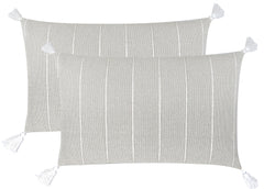 Jessy Cotton Cushion 50x30 Taupe - Soft and Stylish