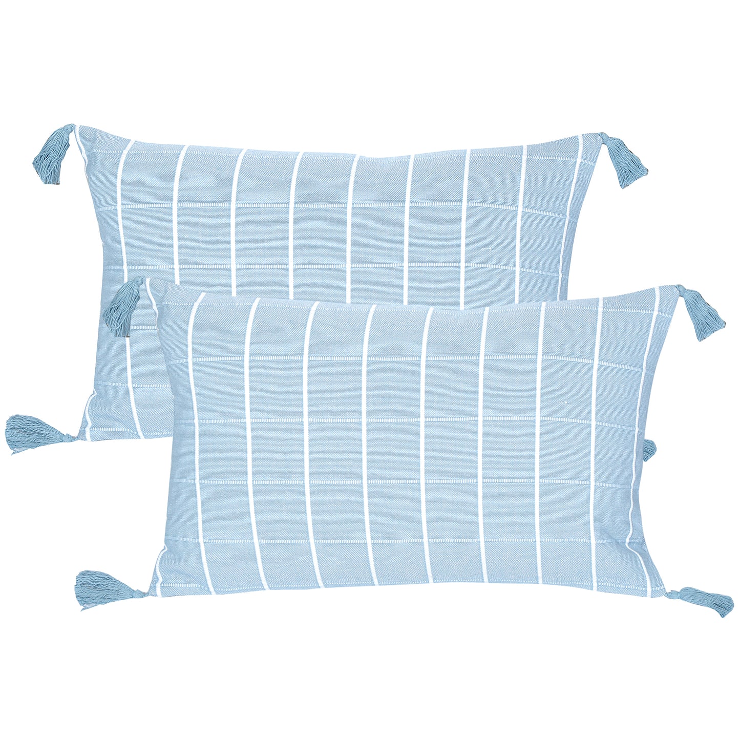 Idyllic Cotton Cushion 30x50 Blue