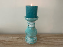 Load image into Gallery viewer, Candle Holder Blue Wash - Multiple Sizes
