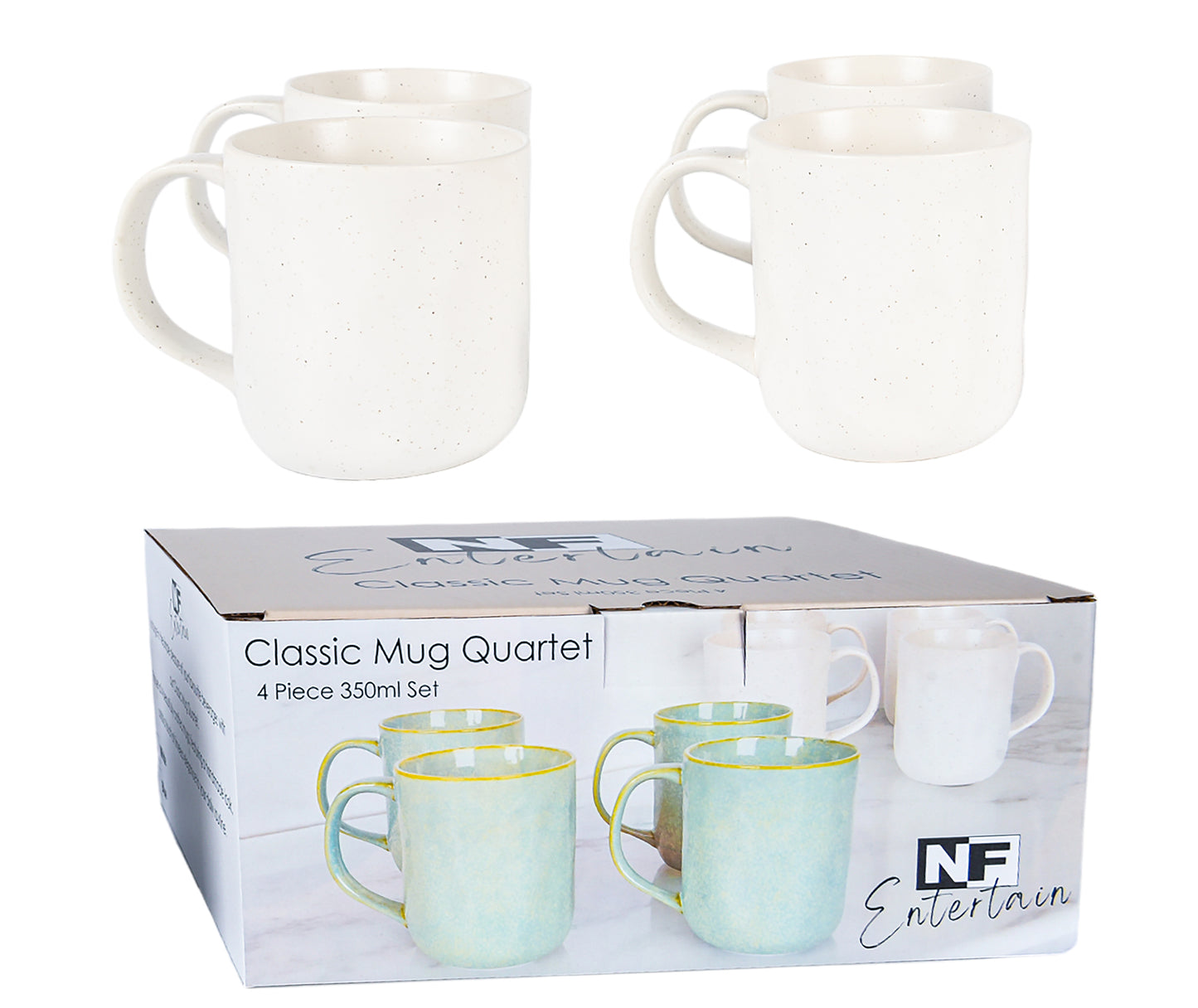 Mugs Set 4 White