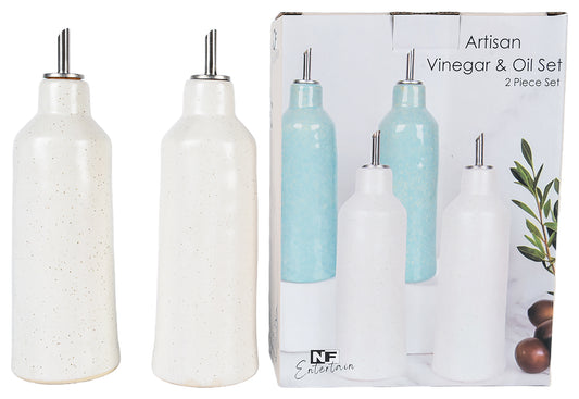 Oil & Vinegar Set White