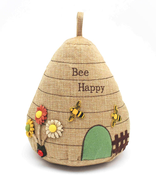 Unique Beehive Doorstop - Rustic Charm for Your Home