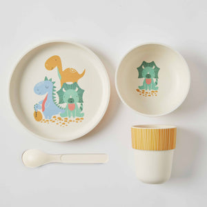 Bamboo Dinner Set Dinosaurs