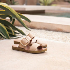 DOTI Slip-On Sandals - Caramel