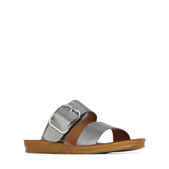 Doti Slip-On Sandals - Steel