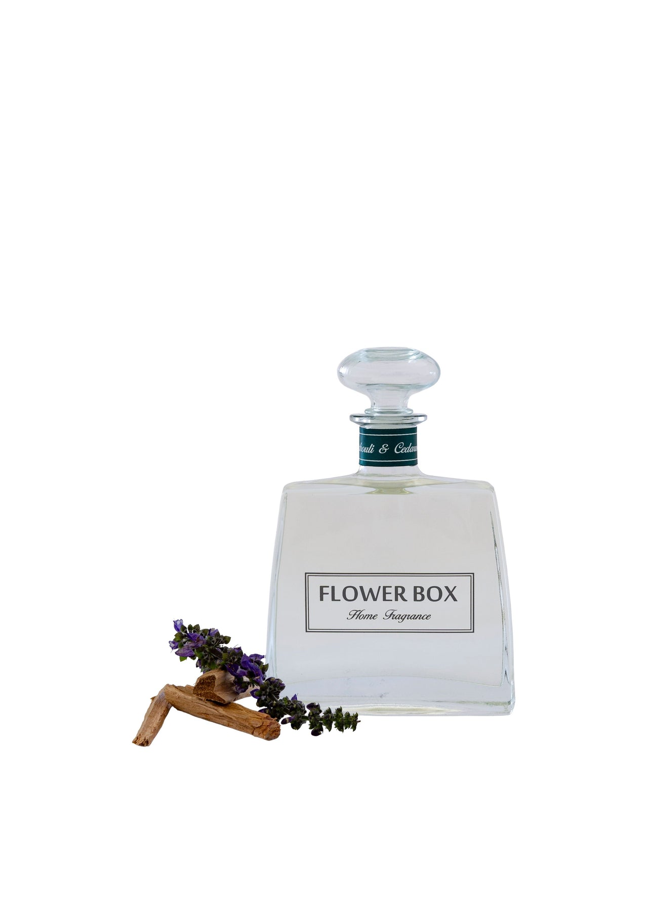 Flower Box Patchouli & Cedarwood Hallmark Diffuser styled in a home