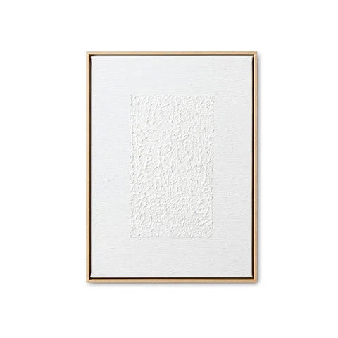 Ellery White Abstract Art 45cm x 60cm - Pickup In Store Only