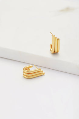 Zafino Elly Hoop Earrings Gold