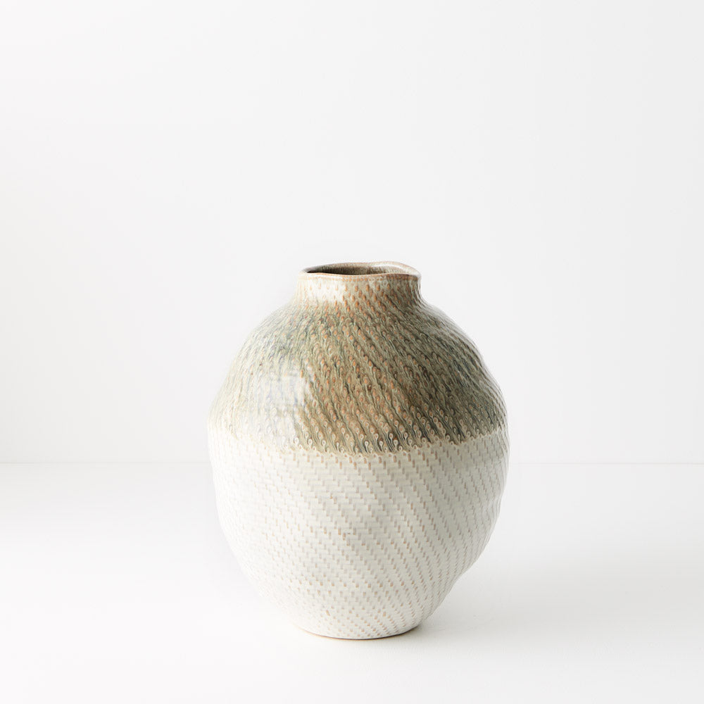 Emira Pot Celadon Wash 30cm x 26cm