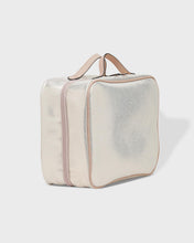 Load image into Gallery viewer, Louenhide Emma Cosmetic Case Metallic Nude