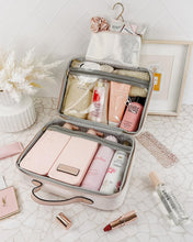 Load image into Gallery viewer, Louenhide Emma Cosmetic Case Metallic Nude