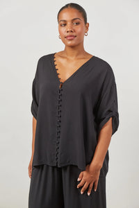 Euphoria Button Top Onyx