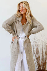 Long Cardigan -  Oatmeal