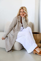 Long Cardigan -  Oatmeal
