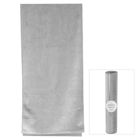 Velvet Diamante Table Runner 200cm - Silver