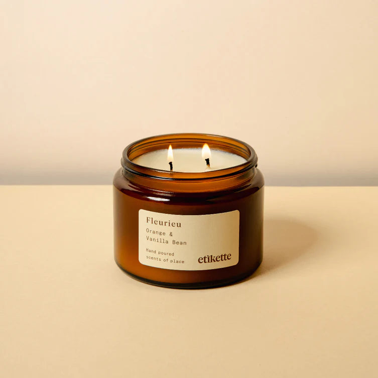 Etikette Fleurieu 500ml Candle – Orange & Vanilla Bean